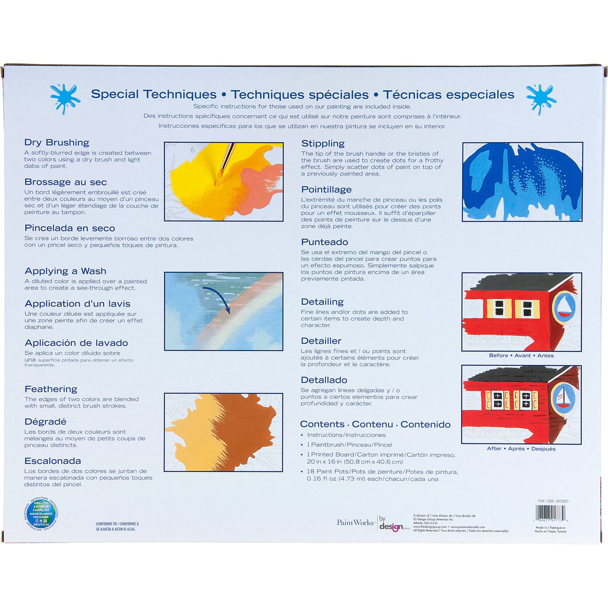 Dimensions® PaintWorks™ Paint-by-Number Kit, Holiday Puppy Truck